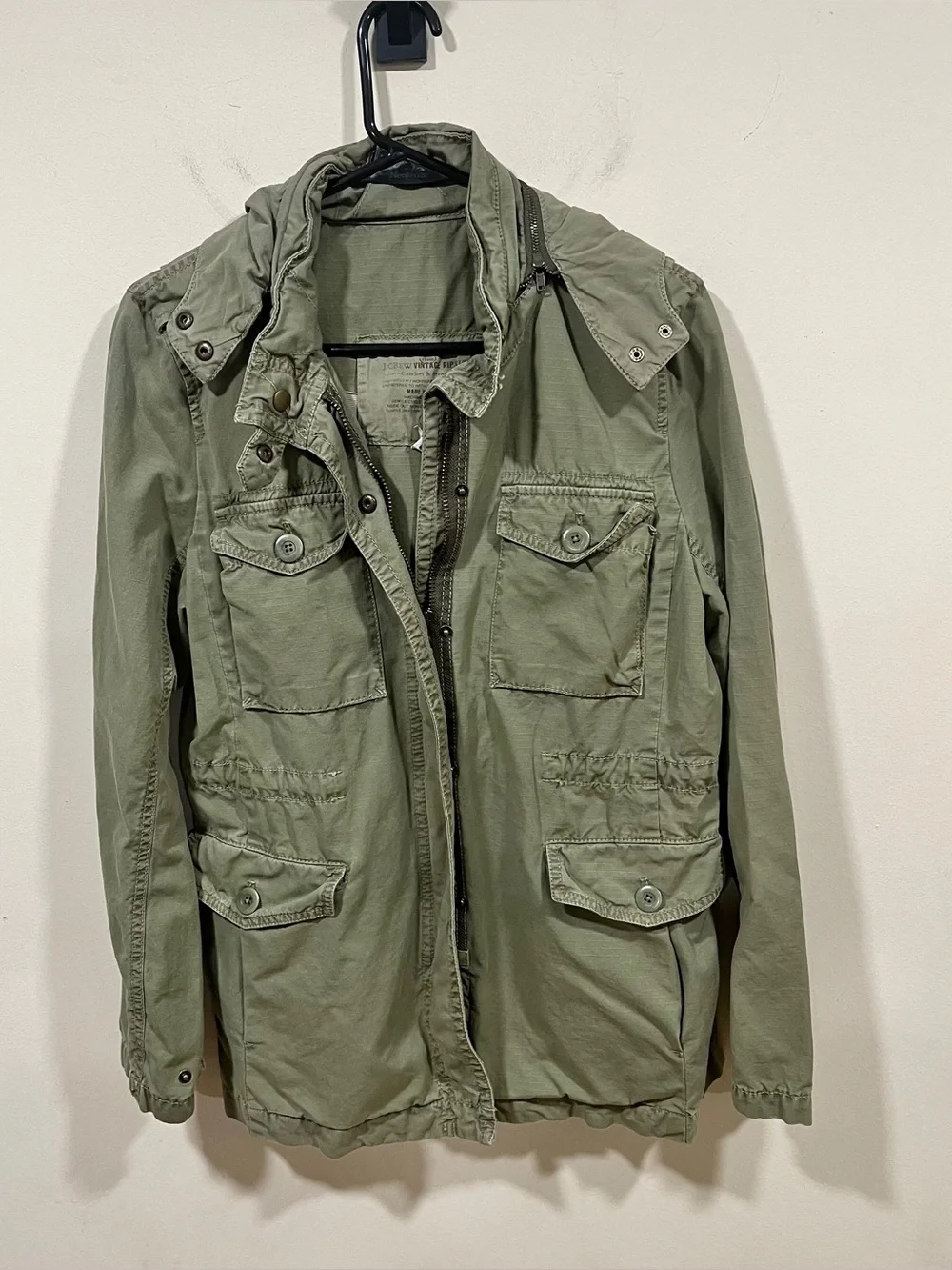 J.Crew military utility fatigue jacket size M men’s vintage green
